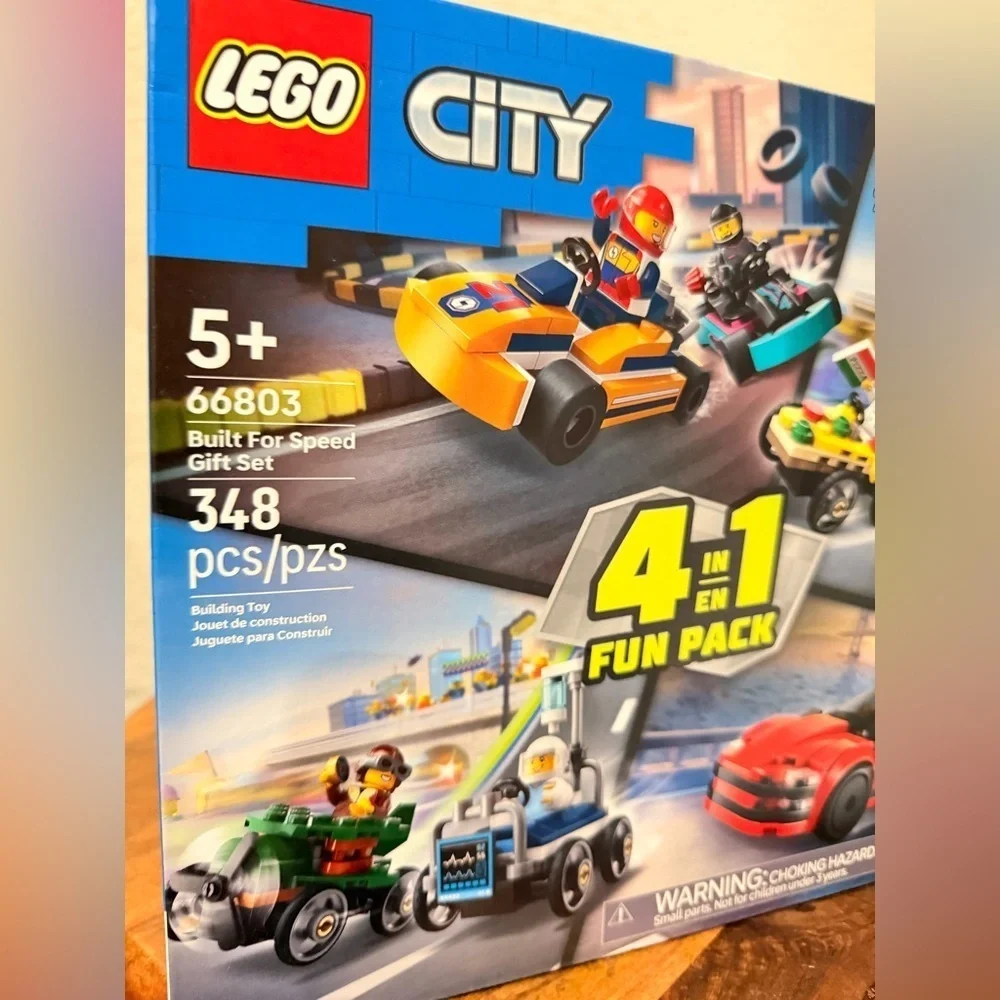 LEGO City Built For Speed Gift Set: Building Toy for Kids, Ages 5+ - 4 Sets in